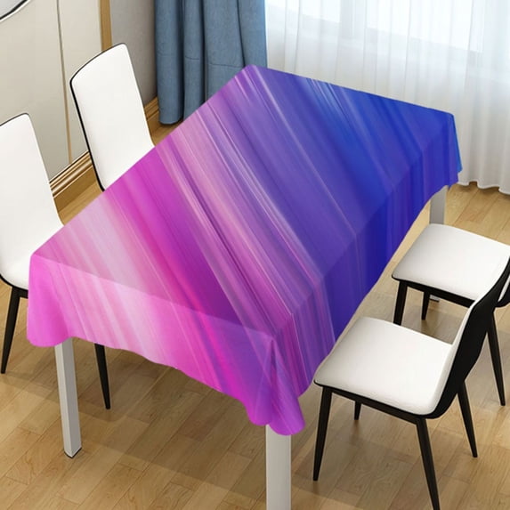 Ryvnso Blue Pink Tie Dye Rectangle Table Cloth Tablecover Dinning Tablecloth 54"x54"