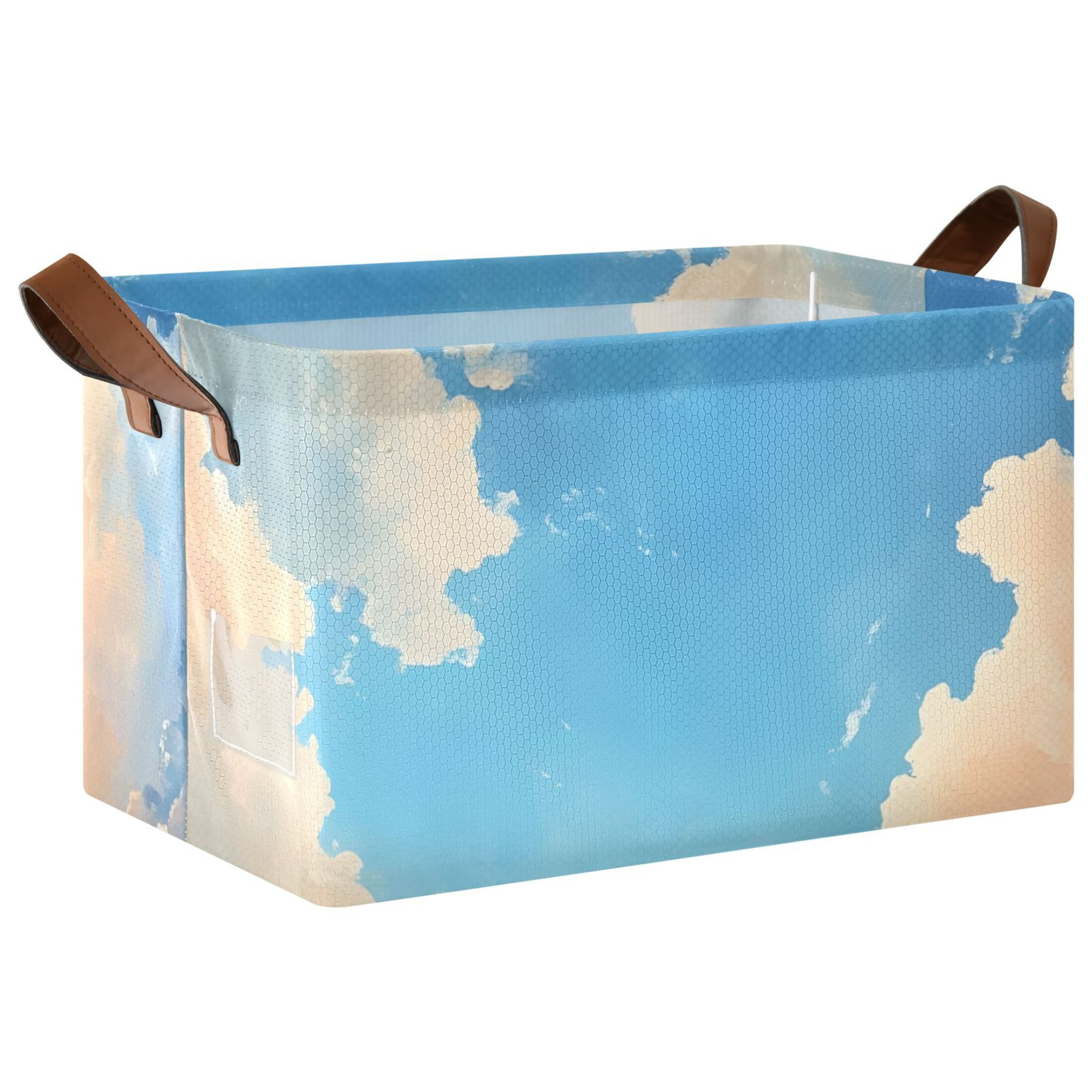Scene Storage Ryvnso Blue Sky Scene Storage Bins Large Basket Foldable Cube Toys ...