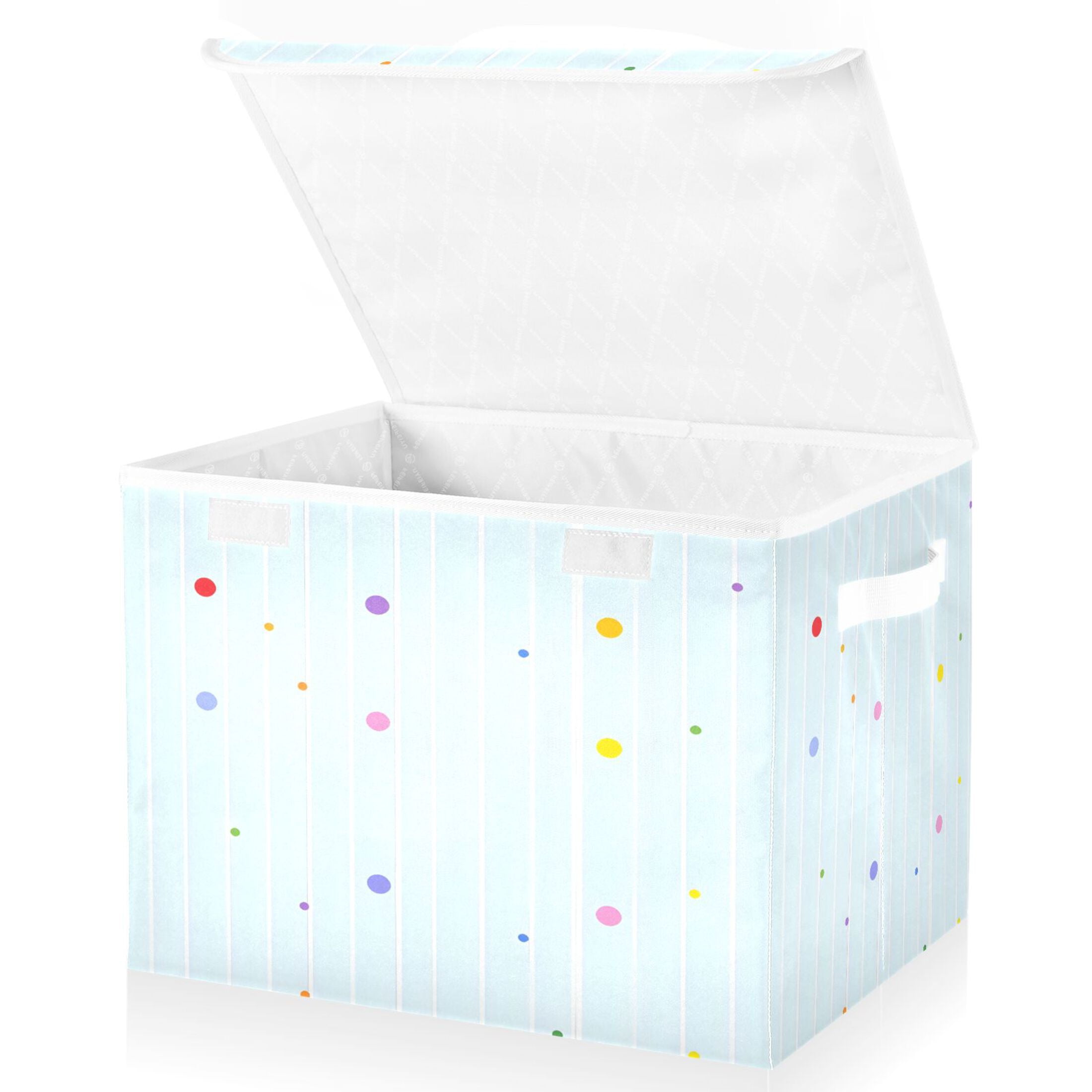 KuberIndustries Coprispalle Organizer Guardaroba 6 Pezzi - Extra Large, Tessuto Non Tessuto, Pois Nero E Bianco