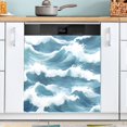 thumbnail image 1 of Ryvnso Blue View Sea Dishwasher Magnetic Refrigerator Magnet Cover Kitchen Home Decorative 23"x26", 1 of 6