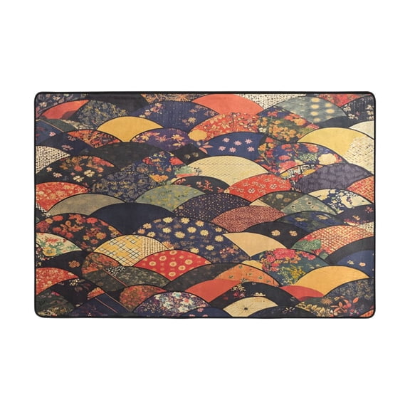 Ryvnso Bohemia Indian Retro Pattern Area Floor Mats Large Nursery Rugs Non-Slip Carpets Doormat 36" x 24"