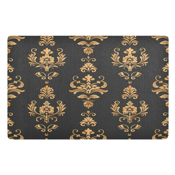 Ryvnso Boho Flower Door Mats Outdoor Indoor Entrance Low Profile Floor Rugs 32"x20" Carpet