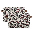thumbnail image 1 of Ryvnso Bones Storage Basket Large Bin Foldable Boxes Toys Organizer 14.2x10.2x8.3in 2 PCs, 1 of 8