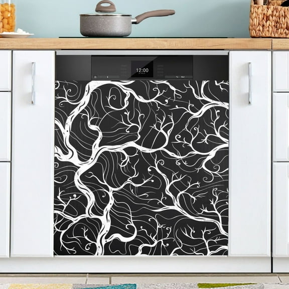Ryvnso Branch Artistic Dishwasher Magnetic Refrigerator Magnet Cover Kitchen Home Decorative 23"x26"