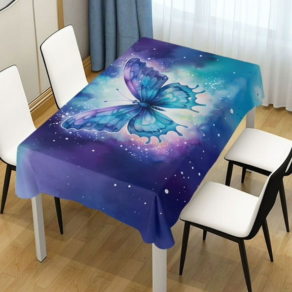 Ryvnso Butterfly Rectangle Table Cloth Tablecover Dinning Tablecloth 54"x72"