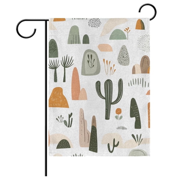 Ryvnso Cactus Pattern Garden Flag 12x18 Inch Double Sided Seasonal Yard Decoration