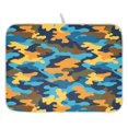 thumbnail image 1 of Ryvnso Camouflage Blue-a1 Dish Drying Mat for Kitchen Countertop 18x24 Large Dish Pad Drainer Rack Dish Sink Mats, 1 of 7