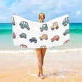 thumbnail image 1 of Ryvnso Car Cartoon Beach Towel Quick Dry Swimming Yoga Beach Towels Large Sand Free Microfiber Towel 31"W x 71"L, 1 of 5