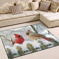 thumbnail image 1 of Ryvnso Cardinals in Winter Area Rug Floor Mats Non-Slip Home Carpet 63 x 48 inch, 1 of 7