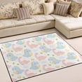 thumbnail image 1 of Ryvnso Cartoon Dinosaur Eggs Area Rug Floor Mats Non-Slip Home Carpet 63 x 48 inch, 1 of 7