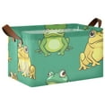 thumbnail image 1 of Ryvnso Cartoon Frog Storage Bins Large Basket Foldable Cube Toys Organizer with Handles 1 PC, 1 of 8
