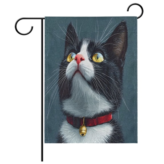 Ryvnso Cat Pattern Garden Flag 12x18 Inch Double Sided Seasonal Yard Decoration