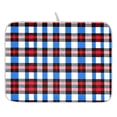 thumbnail image 1 of Ryvnso Checkered Grid-b2 Dish Drying Mat for Kitchen Countertop 16x18 Small Dish Pad Drainer Rack Dish Sink Mats, 1 of 7