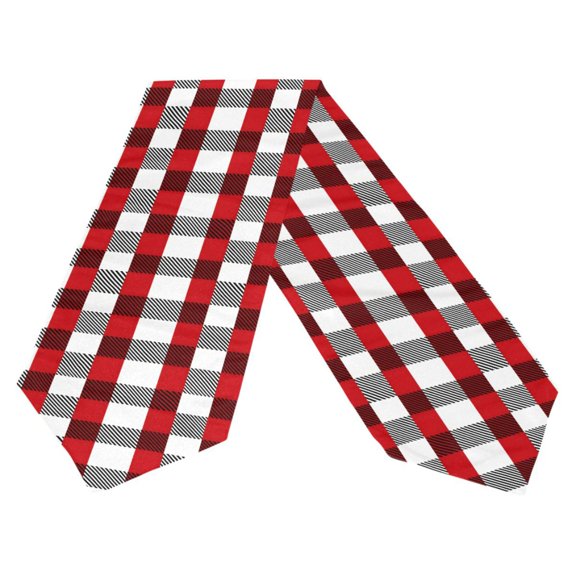 Ryvnso Checkered Grid-c2 Table Runner Tablecloth Home Decoration 13 x 90 inches