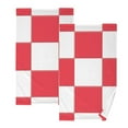 thumbnail image 1 of Ryvnso Checkered Grid-t9 Cotton Hand Towels Sets Face Towel 2 PCs Bathroom Decorative, 1 of 7