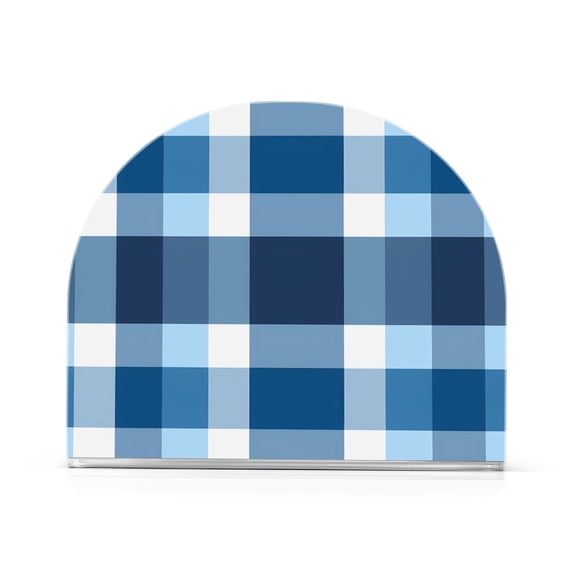 Ryvnso Checkered Pattern Acrylic Napkin Holder Table Kitchen Paper Tissue Organization
