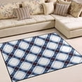 thumbnail image 1 of Ryvnso Checkered Plaid Pattern Area Rug Floor Mats Non-Slip Home Carpet 80 x 58 inch, 1 of 7