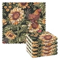 thumbnail image 1 of Ryvnso Chicken and Sunflowers Kitchen Towels Dish Clothes for Drying Dishes Cleaning Absorbent Set of 6, 1 of 9