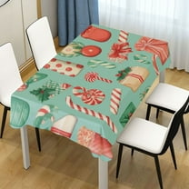 Ryvnso Christmas Gifts Candy Rectangle Table Cloth Tablecover Dinning Tablecloth 60"x90"