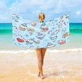 thumbnail image 1 of Ryvnso Christmas Gnome Collections Oversized Beach Towel Microfiber Bath Blankets Swimming Fitness 37" x 74", 1 of 5
