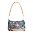 thumbnail image 1 of Ryvnso Christmas Gnome Womens Chain Shoulder Bag Tote Handbags Clutch Hobo Purse with Zipper for Travel, 1 of 7