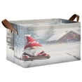 thumbnail image 1 of Ryvnso Christmas Gnome in Winter Storage Bins Large Basket Foldable Cube Toys Organizer with Handles 1 PC, 1 of 7