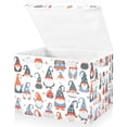 thumbnail image 1 of Ryvnso Christmas Gnomes Large Lidded Foldable Storage Baskets Cubes Boxes Lids Bin for Home, 1 of 7