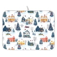 thumbnail image 1 of Ryvnso Christmas Snow Scene Dish Drying Mat for Kitchen Countertop 18x24 Large Dish Pad Drainer Rack Dish Sink Mats, 1 of 7
