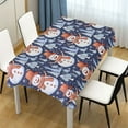 thumbnail image 1 of Ryvnso Christmas Snowman and Trees Rectangle Table Cloth Tablecover Dinning Tablecloth 54"x54", 1 of 8