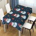 thumbnail image 1 of Ryvnso Christmas Snowmans Rectangle Table Cloth Tablecover Dinning Tablecloth 54"x72", 1 of 8