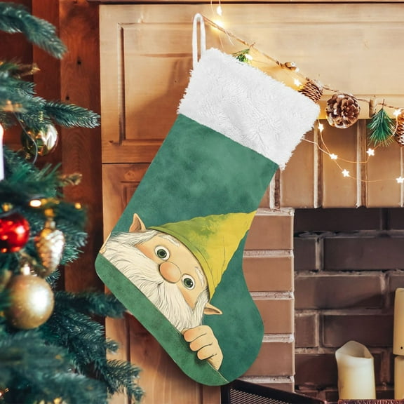 Ryvnso Christmas Stockings A Gnome 17.7" Large Stocking Decoration 2 Pack
