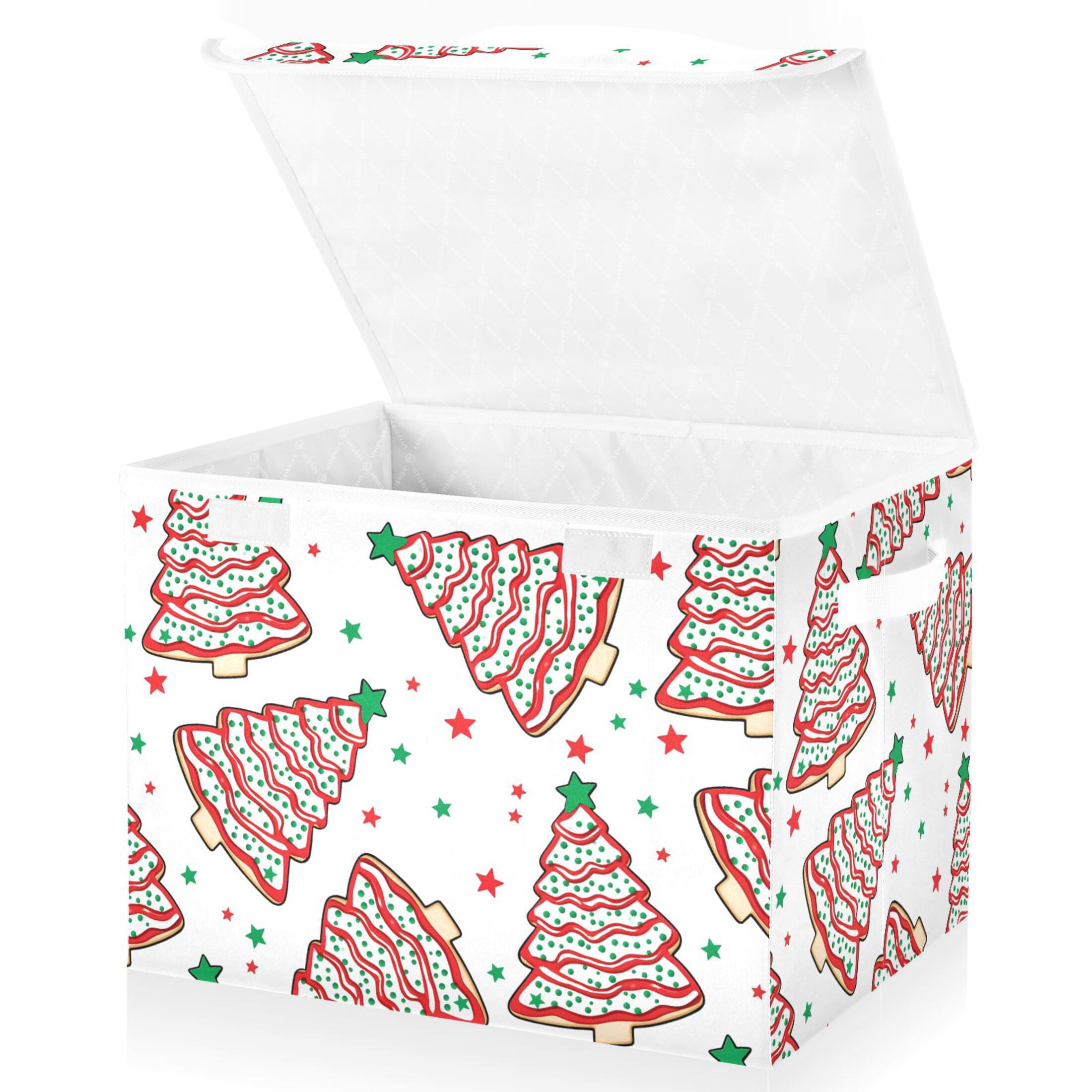 Ryvnso Christmas Tree Cakes Storage Bins Lidded Foldable Organizer ...