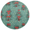 thumbnail image 1 of Ryvnso Christmas Tree Round Plate Mats Dining Table Placemat 1 Piece for Holiday Decoration, 1 of 7