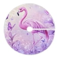 thumbnail image 1 of Ryvnso Christmas Tree Skirt Butterfly Glitter Flamingo Xmas Tree Skirts Ornament Home Decorations 35.4", 1 of 6