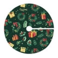 thumbnail image 1 of Ryvnso Christmas Tree Skirt Christmas Elements Pattern Xmas Tree Skirts Ornament Home Decorations 35.4", 1 of 6