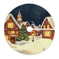 thumbnail image 1 of Ryvnso Christmas Tree Skirt Christmas Houses Winter Xmas Tree Skirts Ornament Home Decorations 47.2", 1 of 6