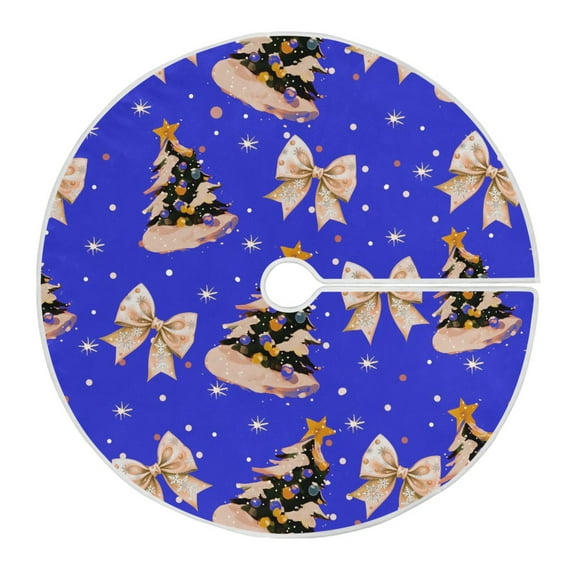 Ryvnso Christmas Tree Skirt Christmas Tree Bows Xmas Tree Skirts Ornament Home Decorations 35.4"