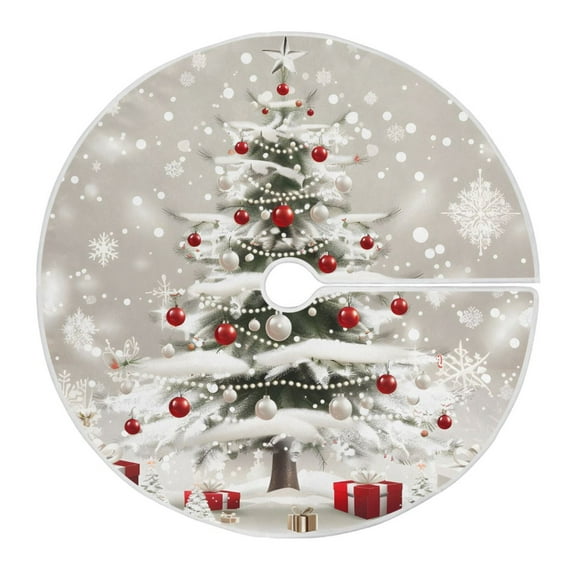 Ryvnso Christmas Tree Skirt Christmas Tree Gifts Xmas Tree Skirts Ornament Home Decorations 35.4"