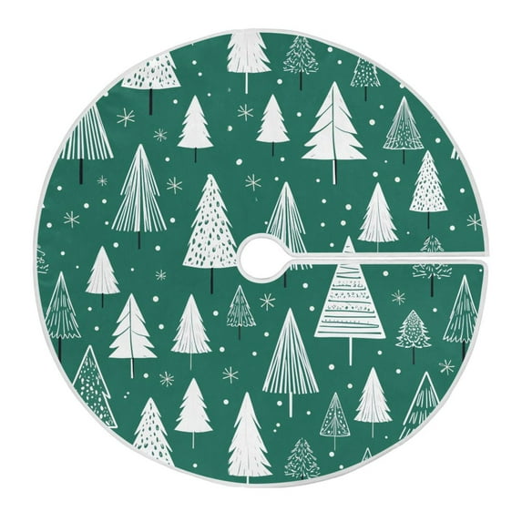 Ryvnso Christmas Tree Skirt Christmas Trees Green Xmas Tree Skirts Ornament Home Decorations 47.2"