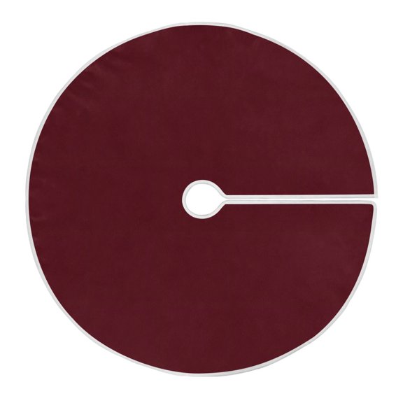 Ryvnso Christmas Tree Skirt Dark Red Xmas Tree Skirts Ornament Home Decorations 47.2"