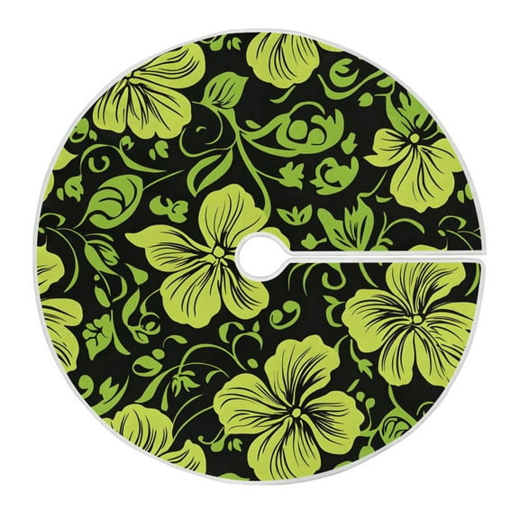 Ryvnso Christmas Tree Skirt Elegant Tropical Floral-h7 Xmas Tree Skirts Ornament Home Decorations 47.2"