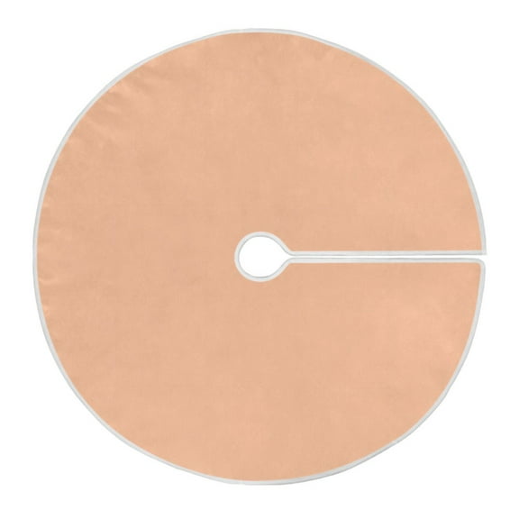 Ryvnso Christmas Tree Skirt Light Orange Xmas Tree Skirts Ornament Home Decorations 47.2"