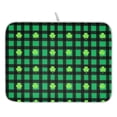 thumbnail image 1 of Ryvnso Clover on Checkered Dish Drying Mat for Kitchen Countertop 16x18 Small Dish Pad Drainer Rack Dish Sink Mats, 1 of 7