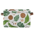 thumbnail image 1 of Ryvnso Coconut Tropical Leaves Storage Basket Large Bin Foldable Boxes Toys Organizer 14.2x10.2x8.3in 1 PC, 1 of 8
