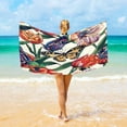 thumbnail image 1 of Ryvnso Colorful Tulip Butterfly Oversized Beach Towel Microfiber Bath Blankets Swimming Fitness 37" x 74", 1 of 5