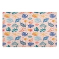 thumbnail image 1 of Ryvnso Conch and Palm Leaves Door Mats Outdoor Indoor Entrance Low Profile Floor Rugs 32"x20" Carpet, 1 of 8