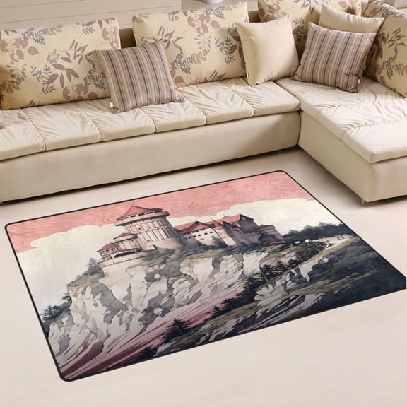 Ryvnso Cool Building Area Floor Mat Non-Slip Carpet Soft Rugs Doormats 31" x 20"