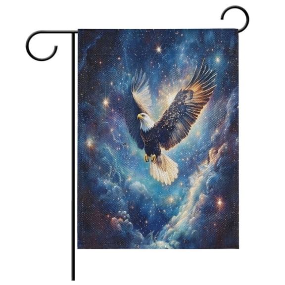 Ryvnso Cool Eagle Garden Flag 12x18 Inch Double Sided Seasonal Yard Decoration