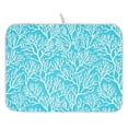 thumbnail image 1 of Ryvnso Coral Pattern Dish Drying Mat for Kitchen Countertop 16x18 Small Dish Pad Drainer Rack Dish Sink Mats, 1 of 7