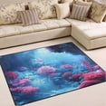thumbnail image 1 of Ryvnso Coral Sea View Area Rug Floor Mats Non-Slip Home Carpet 80 x 58 inch, 1 of 7